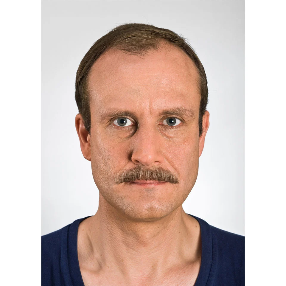 Bigode postiço feito à mão com pêlo natural